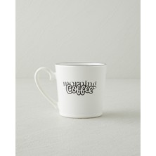 English Home Morning Coffee Seramik Kupa 330 ml Siyah - Beyaz