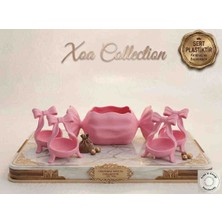 Xoa Collection Majesty Edition | 5 Parça Premium Set | Büyük Boy Sultan Şekerlik ve 4 Adet Lokumluk | Misafir Özel Serisi | Sert Plastiktir.
