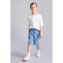DeFacto Regular Fit Normal Bel Standart Kalıp Düz Paça Jean Pantolon Erkek Çocuk H3162A826SM