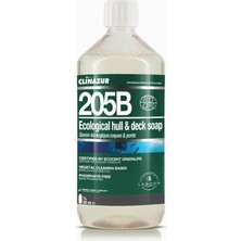 Clin Azur 205 - 1 Lt Ekolojik Gövde ve Güverte Için Konsantre Temizleyici - Doğa ile Uyumlu, Denizinizle Dost: %97 Bitkisel Güç!