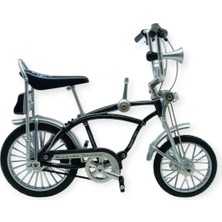 TeknoKapsül Model Araçlar -1:8 Metal Pinokyo Bisiklet - Die -Cast 17 cm - Siyah - 1 Adet