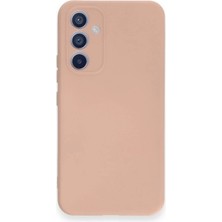 Senson Samsung Galaxy A34 5g Kılıf Nano Içi Kadife Silikon - Pudra