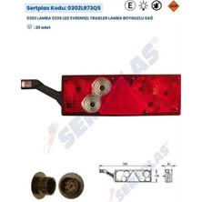 Ölmez Oto Yedek Parça Tır Dorse Stop Lambası LED Boynuzlu Soketli Sag