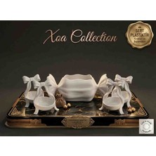 Xoa Collection Majesty Edition | 5 Parça Premium Set | Büyük Boy Sultan Şekerlik ve 4 Adet Lokumluk | Misafir Özel Serisi | Sert Plastiktir.