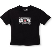 Beşiktaş Unisex Lisans Tişört Bisiklet Yaka Kısa Kol