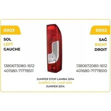 Ölmez Oto Yedek Parça Stop Lambası Fiat Ducato Boxer Jumper Sol 2014 --