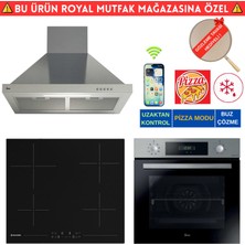 Hoover Madrid Telefon Bağlantılı Elektr. Vitro. Inox Ankastre Set (HO3158IN+ HH64CCB +HCH6MXTK )