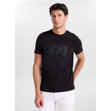 Altınyıldız Classics Siyah Erkek Slim Fit T-Shirt ACE091262045