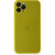Bezos iPhone 11 Pro Kılıf Pp Ultra Ince Kapak - Sarı