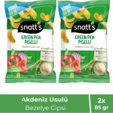 Akdeniz Usulü Yeşil Bezelye Atıştırmalık Cips 85 gr X2 Adet