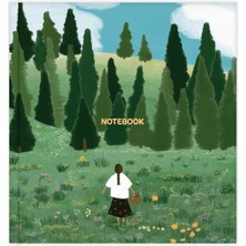 Matt Notebook 15X15 cm Kare Tarihsiz Not Defteri Çizgili Manzara
