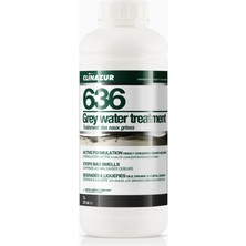 Clin Azur 636 - 1 Lt Gri Su Tankı Temizleyici - Giderlerdeki Kötü Kokulara ve Yağ Birikintilerine Biyolojik Çözüm!