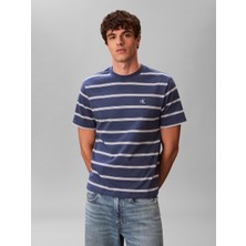 Calvin Klein Ss Easy Strıpe Crewn