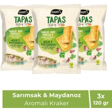 Sarımsak & Maydanoz Aromalı Kraker 120 gr X3 Adet
