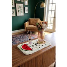 Tufting Mini Dekoratif Halı Karpuz