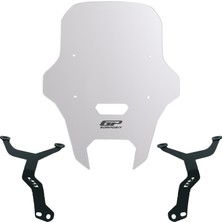 Gp Kompozit Yamaha Wr 125 R 2025-2026 Uyumlu Kısa Ön Cam Şeffaf 45 cm