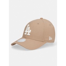 New Era 60856358 Wmns Lınen 9forty Losdod Bej Logo Baskılı Kadın Şapka