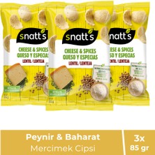 Mercimek Cipsi Peynir & Baharat Aromalı 85 gr X3 Adet
