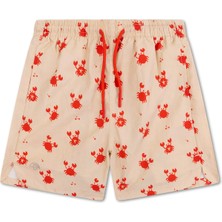 Swim Essentials Pembe Erkek Çocuk Desenli Şort 2024SE15013-OH Crab Yüzme Şortu