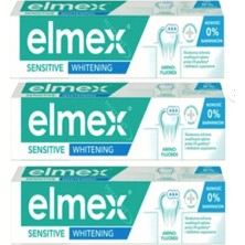 Elmex Sensıtıve Whıtenıng (Hassas Beyazlatıcı Beyazlatıcı) Diş Macunu 75ML x 3 Adet