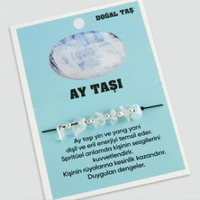 DS LLC Ay Taşı Doğaltaşlı Ip Bileklik Dsllc-Ilkelgym1