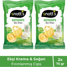 Ekşi Krema & Soğan Aromalı Fırınlanmış Cips 75 gr X2 Adet