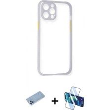 Pileli Store Pilelistore™ iPhone 12 Pro Max Kılıf Nova Asil Özel Seri - Siyah 3D Antistatik Cam Ekran Koruyucu + Shine Kamera Lens Koruma Cam - Mı