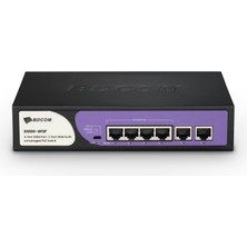 Bdcom S1000-4P2F 4 Port 10/100 4 Port Poe 2 Port Uplınk 60W Yonetılemez Desktop Swıtch