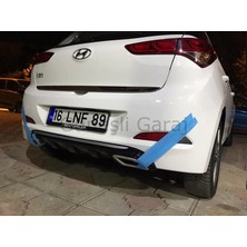 Tuning Vadisi Hyundai I30 Difüzör Egzoz Görünüm Parlak Siyah 2012 2017 (Plastik)