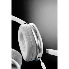 Uravas Store P9 Air Max Kablosuz 5.0 Mikrofonlu Bluetooth Kulaklık Beyaz Yüksek Ses Kaliteli