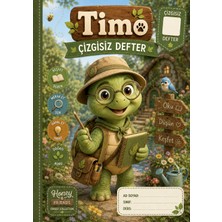 Papelia Honey & Friends Timo Çizgisiz Defter 60 Sayfa –  Çocuklar Için Sevimli Okul Defteri (Ciltsiz )