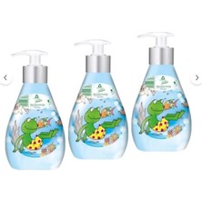 Frosch Çocuk Hassas Sıvı Sabun 300 ml x 3 Adet – Ph Nötr, Renksiz, Vegan