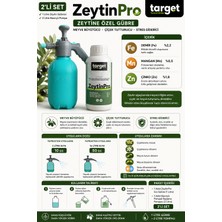 Target 🌿zeytinpro Zeytine Özel Sıvı Gübre + 2 Lt Basınçlı El Pompası Seti | Meyve Büyütücü, Çiçek Tutturucu ve Stres Giderici Bakım Seti