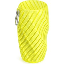Mottopi Spiral Desen Bira Çorabı,bira Kılıfı,içecek Kılıfı,bira Gizleyici-Neon Sarı