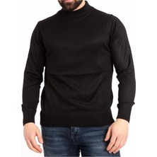 Nacar Store Erkek Ince Yün Yarım Boğazlı Triko Kazak