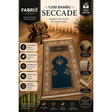 %100 Bambu Seccade - Kaymaz Taban, Yumuşak Doku Yıkanabilir Namazlık