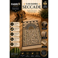 %100 Bambu Seccade - Yumuşak Dokulu, Kaymaz Taban Yıkanabilir Namazlık