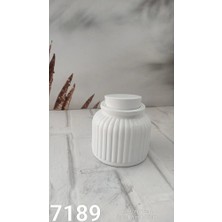 Yoyomold YY7189 Çizgili Özel Kapaklı Büyük Mumluk Silikon Kalıp