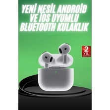 Uravas Store Yeni Nesil Bluetooth Kulaklık Beyaz Çağrı Cevaplayabilen Kablosuz