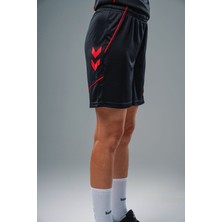 Hummel 932586 Target Antrenman Şortu Siyah-Kırmızı