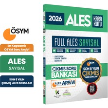 Kara Kutu Yayın 2026 Full Ales Sayısal Ösym Çıkmış Soru Bankası Son 8 Yıl Sadece Ales Pdf/video Çözümlü