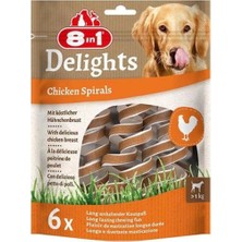 8in1 8ın1 Delights Spirals Köpek Ödül Maması -Tavuklu 60GR
