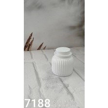Yoyomold YY7188 Çizgili Özel Kapaklı Küçük Mumluk Silikon Kalıp