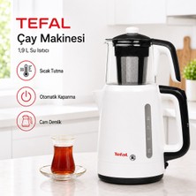 Tefal Cam Demlikli Elektrikli Çay Makinesi 1.9 Litre Geniş Hazneli Pratik Çaycı Su Isıtıcı - Sıcak Tutma - Sağlıklı Cam Demlik ve Damlatmaz Servis Konforu