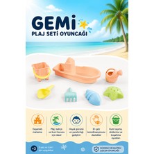 Empressco Renkli 7 Parça Gemi Plaj Seti, Kum Kalıpları ve Oyuncaklar