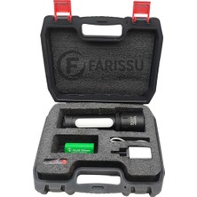 farissu Gold Silver GS-15800 Profesyonel Şarjlı Taktik El Feneri | 6000 Lümen - 1.5 Km Menzilli