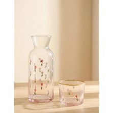 Lcw Home Karışık Çiçek Baskılı Cam Sürahi 700 ml