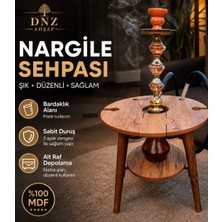 Dnz Ahşap Alya Kahve Nargile Sehpası,nargile Masası, Nargile Tutacağı