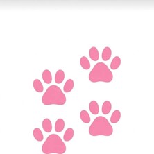 UAStudio Pembe Pati Sticker 4 Lü Araç Oto Motorsiklet Uyumlu