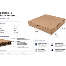 Baskısız Pizza Kutusu (25 Adet)